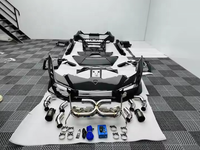 YICKU Pièces automobiles de haute qualité pour Lamborghini Huracan LP580/610/EVO, kit carrosserie jupes latérales style Tecnica en fibre de carbone sèche
