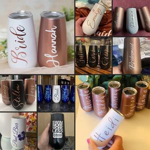 Gobelet à vin moderne de 6 oz, vente en gros, double paroi, acier inoxydable, isolé, logo personnalisé, utilisation en fête, tendance 2023 - Product Image 6