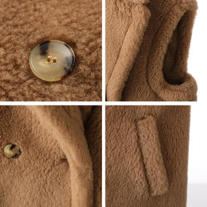 <span class=keywords><strong>Chaleco</strong></span> largo de piel de oveja, abrigo de lana 100%, sin mangas, de piel - Product Image 4