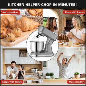 Cheftronic B03P 1500W 5L 12 Speed Stand <b>Mixer</b> With Stainless Steel Bowl for Dough Cake <b>Bread</b> 5L Stand <b>Mixer</b> - Product Image 3