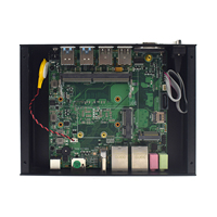 Mini PC sin ventilador Intel Core i5-8350u con características industriales, puertos de entrada/salida variados, montaje VESA, sistema operativo Win10, Win11, Linux