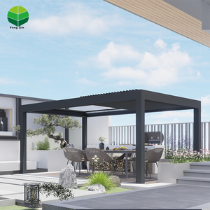 OEM pour les marques bien connues 3X3 3X4 <span class=keywords><strong>4X4</strong></span> 6X4m Patio Extérieur Aluminium Bioclimatique Pergola Couverture Aluminium Persienne Pergola - Product Image 5