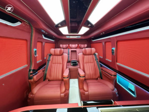 Exportation complète de véhicules Hiace |   7 places, intérieur rouge luxueux, essence, automatique, sièges en cuir, phares LED R16, 360 <span class=keywords><strong>Van</strong></span> - Product Image 2