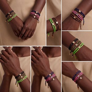 For Niche Design Stainless Steel Square Diamond Unisex Gift Adjustable <strong>Drawstring</strong> Stacked Style Elegant <strong>Bracelet</strong> Simple Hot - Product Image 2