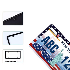 <span class=keywords><strong>Plaque</strong></span> <span class=keywords><strong>d</strong></span>'<span class=keywords><strong>immatriculation</strong></span> patriotique américaine, adaptable aux voitures standard américaines, fabrication sur mesure, vente en gros, cadre de <span class=keywords><strong>plaque</strong></span> <span class=keywords><strong>d</strong></span>'<span class=keywords><strong>immatriculation</strong></span> en métal - Product Image 4