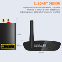 1Mii Home DAC Décodeur audio RCA/Sortie optique Récepteur Bluetooth 5.2 avec récepteur stéréo LDAC haute résolution pour streaming de musique, haut-parleur