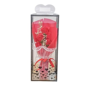 Boîte transparente, mini bouquet de roses artificielles préservées, fleurs séchées Baby Breath, cadeau de mariage ou de la Saint-Valentin, vente en gros - Product Image 6