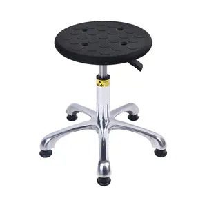 Multifunction Laboratory ESD Chair With Adjustable Height Movable Stool For Workshop And Dental