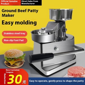 Hướng dẫn sử dụng thịt bò patty khuôn hình thành thiết bị 10mn qua biên giới thương mại nhỏ kim loại <span class=keywords><strong>Hamburger</strong></span> patty Máy ép - Product Image 6