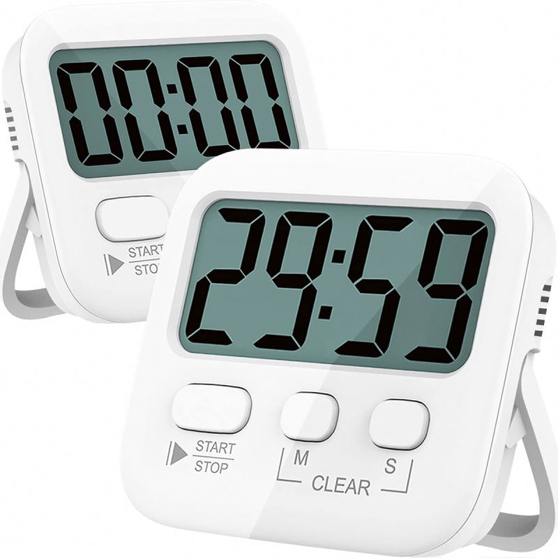 Digital Kitchen Timer for Cooking Magnetic Stopwatch Clock Timer Countdown Stopwatch Loud Alarm, Big Digit, Back Stand