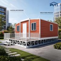 Maison modulaire extensible à double aile de 20 pieds certifiée CE, directement de l'usine, pour le marché européen