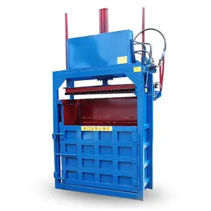 VANEST Paper Textile Plastic Bottle Vertical Baler Tire Used Clothing Baling Machine Hydraulic Metal Press Machine Baler