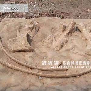 Arte jurassique à graver, squelette d'évier marocain dinosaure avec pierre de fossile compétition, prix d'usine - Product Image 1