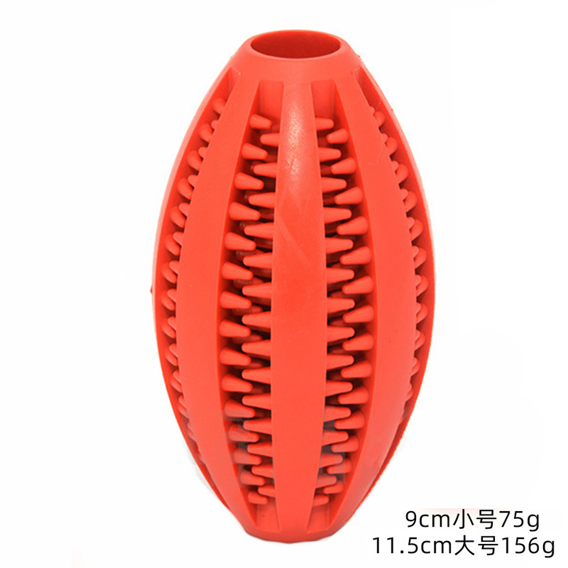 Red elliptical ball