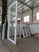 Portes en PVC à double vitrage étanches en PVC/UPVC avec verre réfléchissant pour la maison