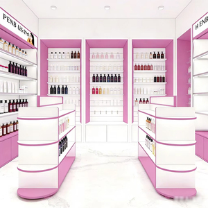 Service de conception 3D gratuit, perruques, design de <span class=keywords><strong>magasin</strong></span> de cosmétiques, présentoir personnalisé de style européen pour <span class=keywords><strong>magasin</strong></span> de produits de beauté rose - Product Image 6