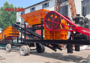 P400x600 p500x750 डीजल संचालित मोबाइल जबड़े क्रशर के साथ पेबल खनन के लिए कंपन स्क्रीन - Product Image 2