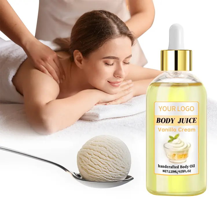 Tutto il corpo utilizzabile reintegra l'umidità per la pelle olio per il corpo profumo di vaniglia olio puro corpo fragranza olio per la cura della pelle