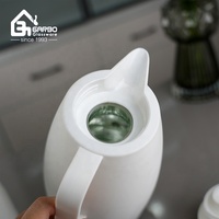 Jarra Térmica para Café de 1 Litro, Termo con Doble Pared y Retención de Calor, Recubrimiento de Vidrio, Aislamiento al Vacío, Jarra Térmica para Agua Caliente