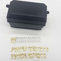 Boîtier de distribution de fusibles et relais ATC ATO 6 emplacements 12V pour voiture, camping-car, projecteur, mise à niveau audio, faisceau de câblage et ensemble de contrôle