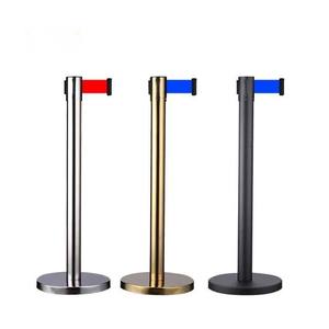 Wholesale Custom Logo <strong>Retractable</strong> Belt <strong>Barrier</strong> Security Stanchion Portable Queue <strong>Barrier</strong> for Airport &amp; Event Management - Product Image 1