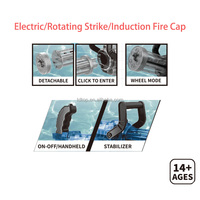 Pistolet à eau électrique de grande puissance avec rotation et éclairage, jouet d'été pour adultes, en plastique, unisexe, CN;GUA LF0223205