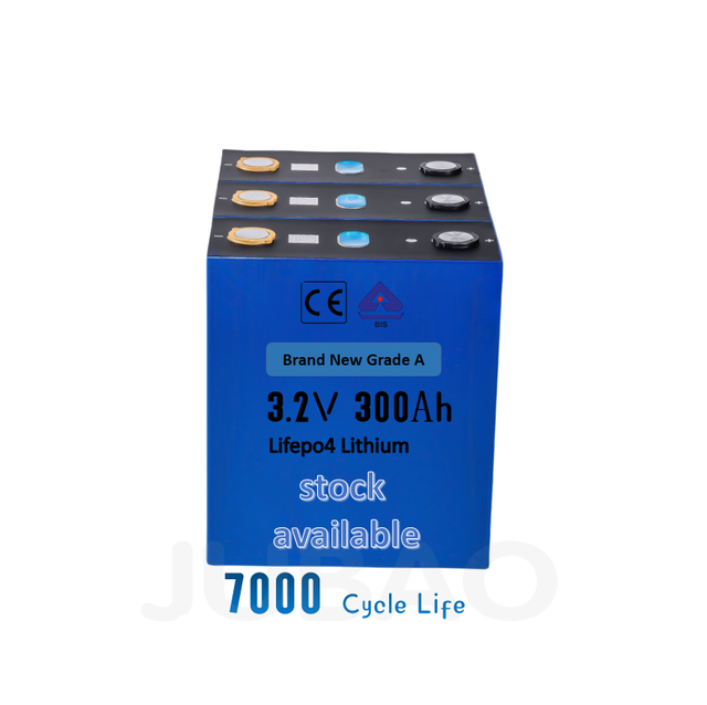 Large Capacity 3.2V 300Ah LiFePO4 Prismatic Battery Cell Rechargeable LFP Cell for Off-grid Solar Energy Storage