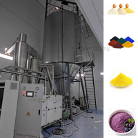 Sécheur par pulvérisation centrifuge 300 kg/h en acier inoxydable avec engrenages, contrôle automatique PLC pour la fabrication de poudre d'amidon et de maltodextrine