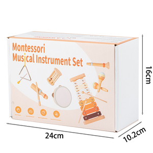 Kinderen Houten Percussie Set Baby Vroeg Leren Muzikale Gevoeligheid Introductie Xylofoon Klepel Hand Drum Orff Muziek Speelgoed - Product Image 3