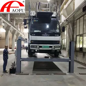 AOFU kolay kullanım otomotiv asansörleri 8 T 10 tonluk hidrolik krikolar kamyon kaldırıcı 4'lü araç asansörü hizalama