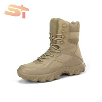 Chaussures de randonnée tactiques mi-hautes SIKE pour hommes - Chaussures de sport en tissu mesh, nouvelles bottes d'entraînement