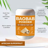Poudre de Baobab Biologique OEM avec Électrolytes, Fer et Vitamine C pour Adultes