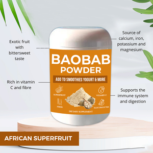 Poudre de Baobab Biologique OEM avec Électrolytes, <span class=keywords><strong>Fer</strong></span> et <span class=keywords><strong>Vitamine</strong></span> C pour Adultes - Product Image 6