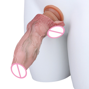 FAAK, envío directo, manga de pene, condón de silicona para hombres, extensor de pene, masturbación, manga de pene realista, retraso de la eyaculación - Product Image 5