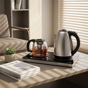 Glass Tea <b>Maker</b> Automatic Switch Off 1.8L Kettle With Detachable Filter <b>Coffee</b> and Machine Glass Tea <b>Maker</b> Automatic Switch Off - Product Image 1