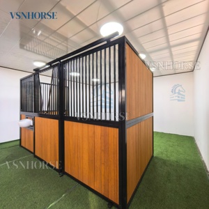 पोर्टेबल प्रीमियम हॉर्स स्टाल स्थिर फ्रंट पैनल कस्टम स्लाइडिंग दरवाजा घोड़े के बॉक्स गैल्वेनाइज्ड इक्विटी बैन टिकाऊ बांस घोड़े - Product Image 5