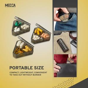 7 Days Black Mamba Portable <b>Pill</b> <b>Container</b> Box Customized New Travel Weekly <b>Pill</b> Organizer - Product Image 3