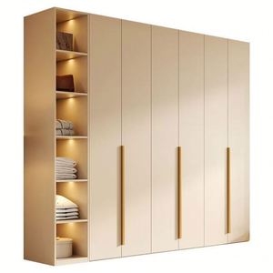 Armarios Armario de madera Muebles de dormitorio Walk in Closet Organizador - Product Image 6