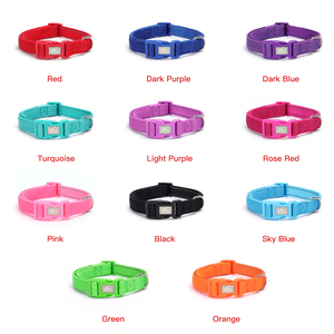 Adjustable Nylon Airmesh <strong>Dog</strong> <strong>Collar</strong> with 11 Colors Quick Release <strong>Colorful</strong> Buckle Decorative Ribbons for Small to Large Pets - Product Image 4