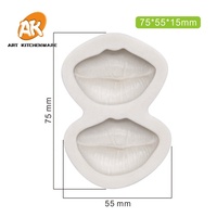 AK Personnalisé Lèvres 3D Silicone Fondant Gâteau Moules Chocolat Décorations pour Gâteau Décoration Fournitures Pâtisserie Outils