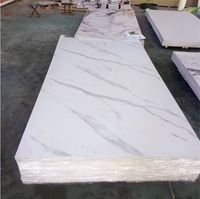 Panneau mural moderne en PVC ignifuge, imperméable, insonorisant, avec motif géométrique damassé floral et revêtement anti-UV pour villa, salle de bain, salon et salle à manger