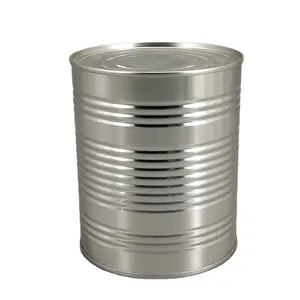 Custom Easy open lid tin can food can with easy peel lid pressitin can Ketchup tomato paste tuna