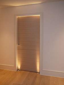 Solid Wood Automatic <b>Door</b> for Bathroom and Living Room Modern Waterproof Single Main <b>Door</b> with Closet Accessories - Product Image 3