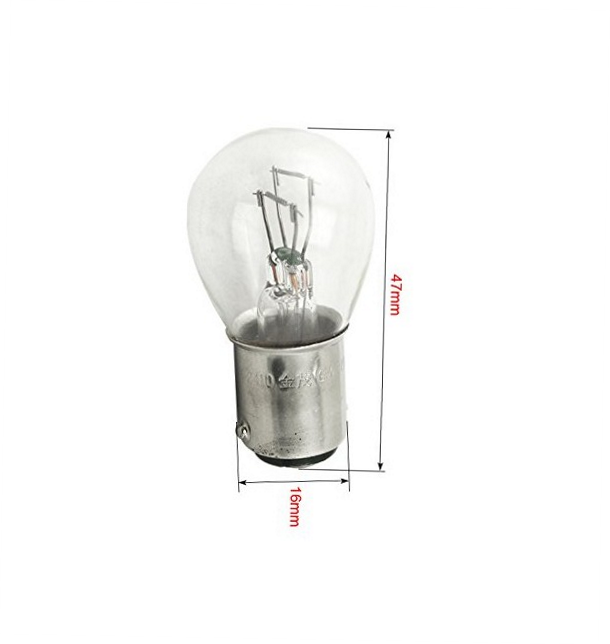 Lot De 2 Ampoules Extérieur S25 BA15s 32V 18W – Dimmable, Blanc Chaud 2700K, Pour Garage, Voiture