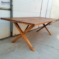 Tables pliantes portables en bois de pin massif pour hôtels et banquets de mariage - Design moderne et simple, mobilier d'entrepôt (sans stockage en entrepôt)