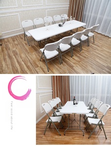Cheap Wholesale Camping Folding <strong>Foldable</strong> White Plastic Outdoor Fold Garden Set Furniture <strong>Table</strong> and <strong>Chairs</strong> <strong>for</strong> Events Party - Product Image 5