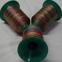 0.3mm-1.0mm toptan renkli sıcak satış gökkuşağı iplik Polyester nakış merserize iplik dikiş dokuma için örme kumaş