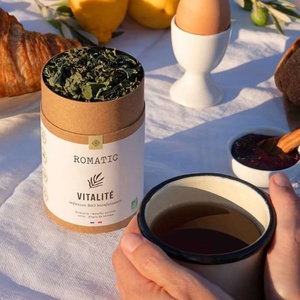 Tubo de Papel Kraft Biodegradable para Envasado de Té, Envase de Papel para Alimentos y Suplementos, Lata de Papel para Té, Envase Cilíndrico - Product Image 3