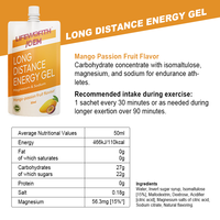 LIFEWORTH Pochettes à bec verseur Energy Gel Carbohydrate Electrolyte Concentré Boisson pour longs entraînements