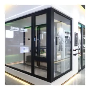 Manufacturers Directly Supply High Quality Tempered Glass Restaurant Aluminum Double Door